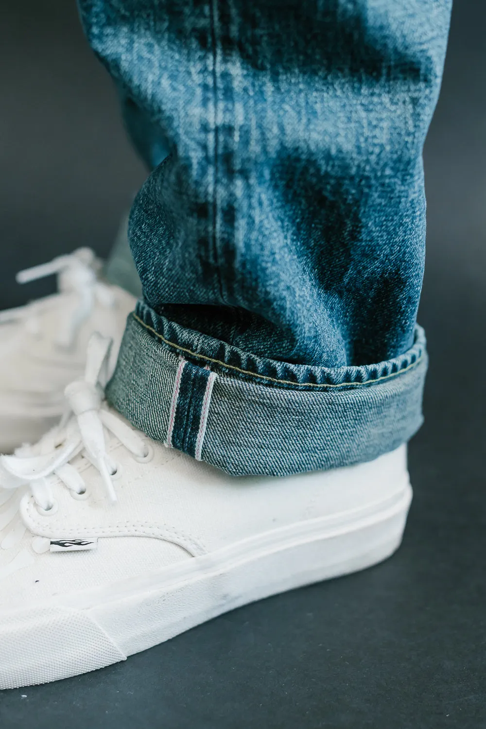 246-ISHIKAWADAI-Used - 15oz Washed Selvedge Denim - Neat Straight