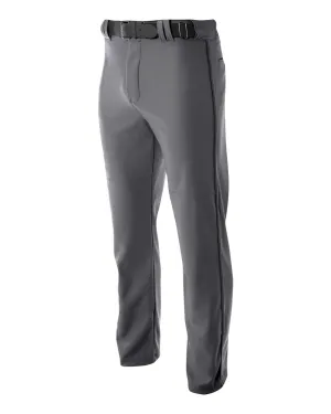 A4 Youth Pro Style Open Bottom Cut Grey Baseball Pant