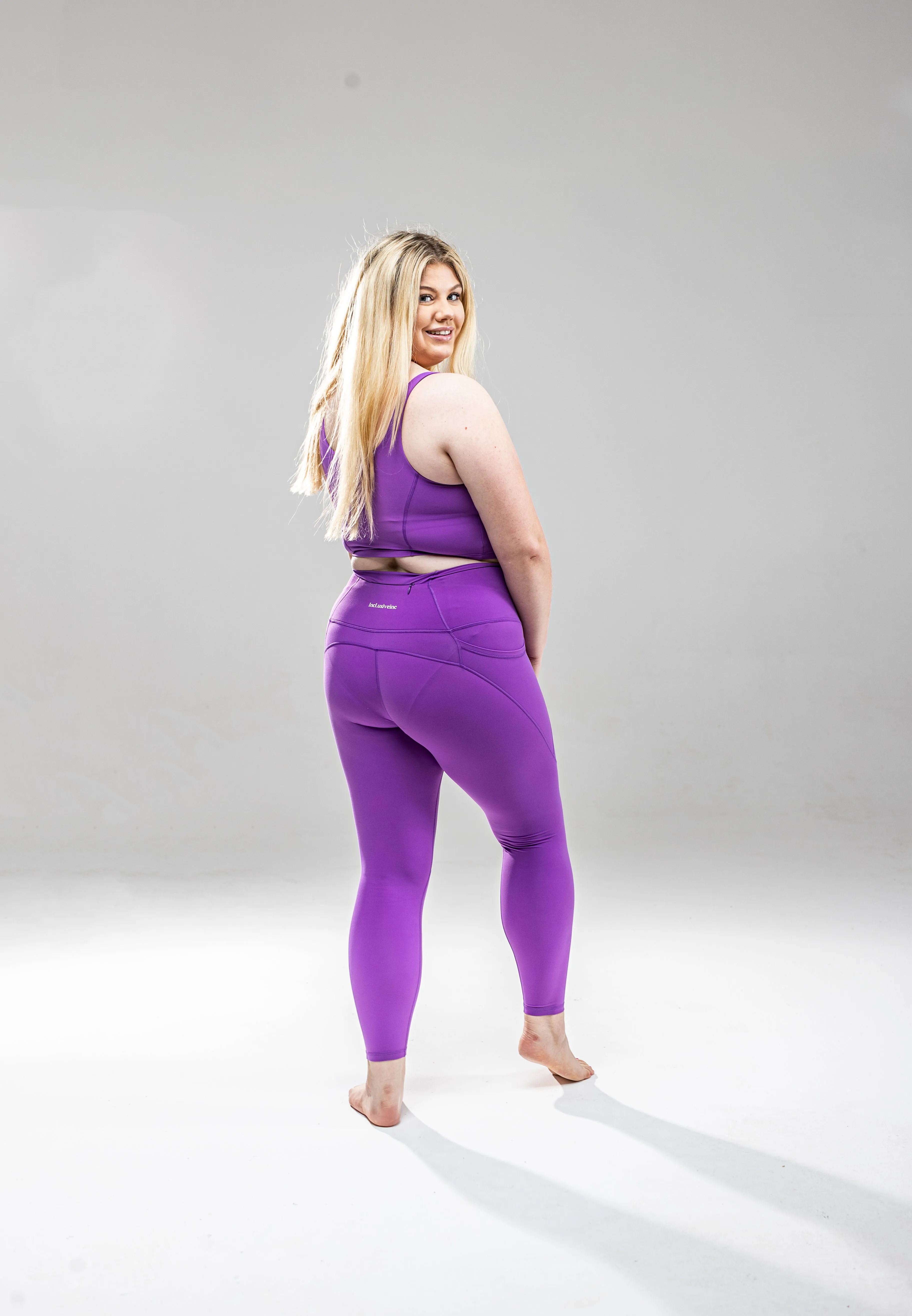 Active Purple Leggings with Pockets