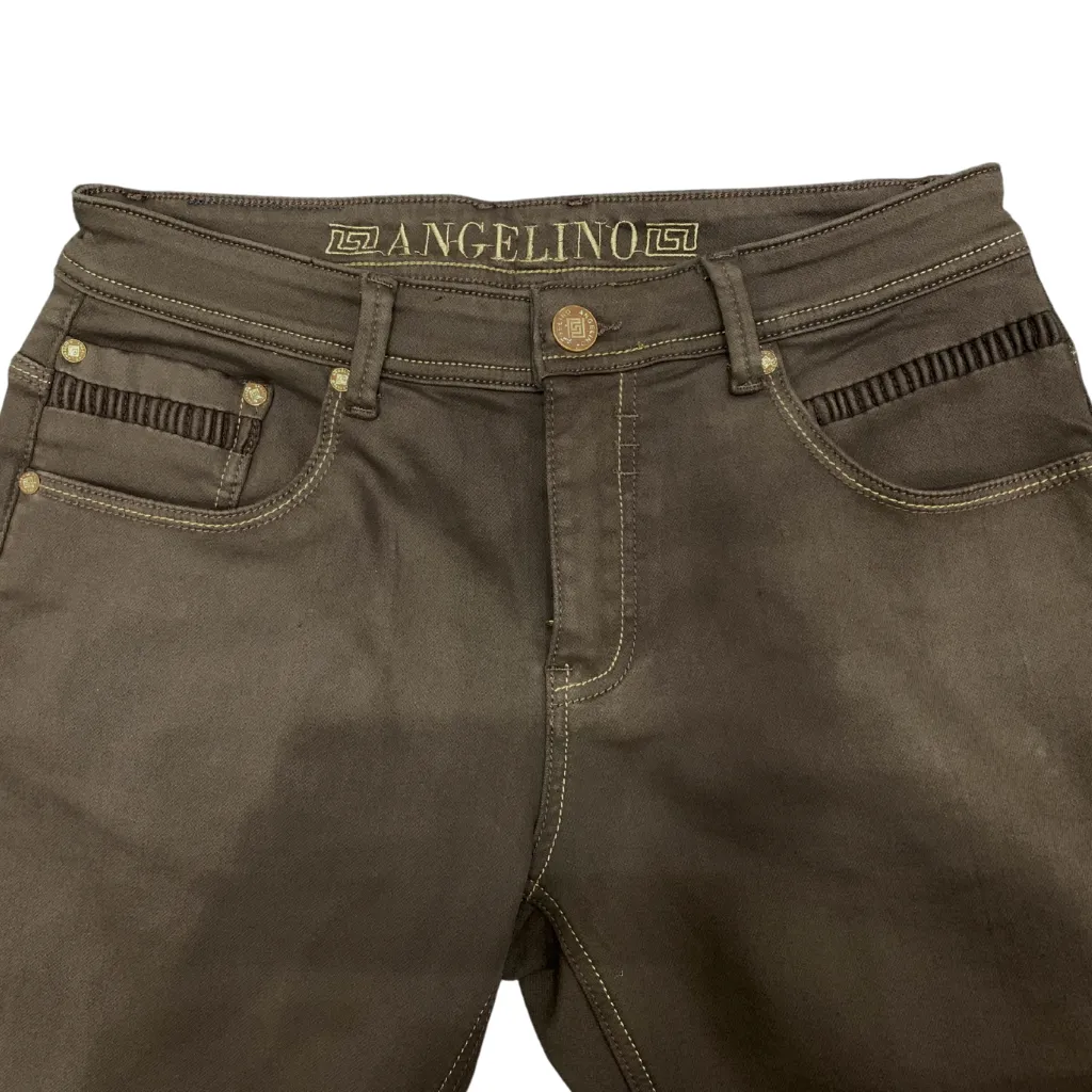 Angelino - Classic Fit - Brown Jeans -Style G18