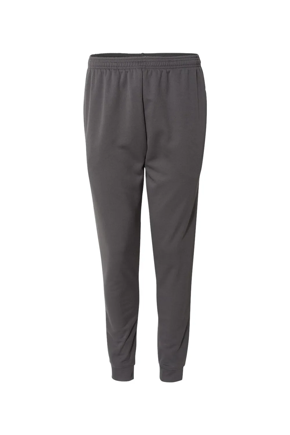 Badger Mens Performance Moisture Wicking Fleece Jogger Sweatpants w/ Pockets - Graphite Grey