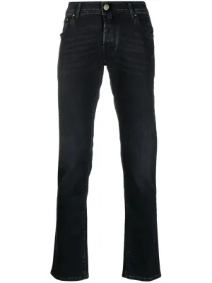 Black Stretch Denim Slim Jeans