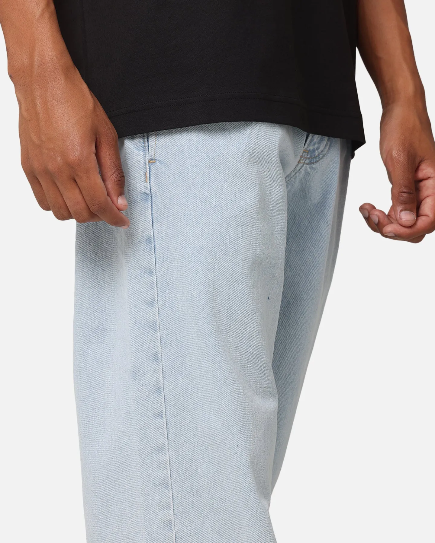 Calvin Klein 90's Loose Pleated Jeans Light Blue