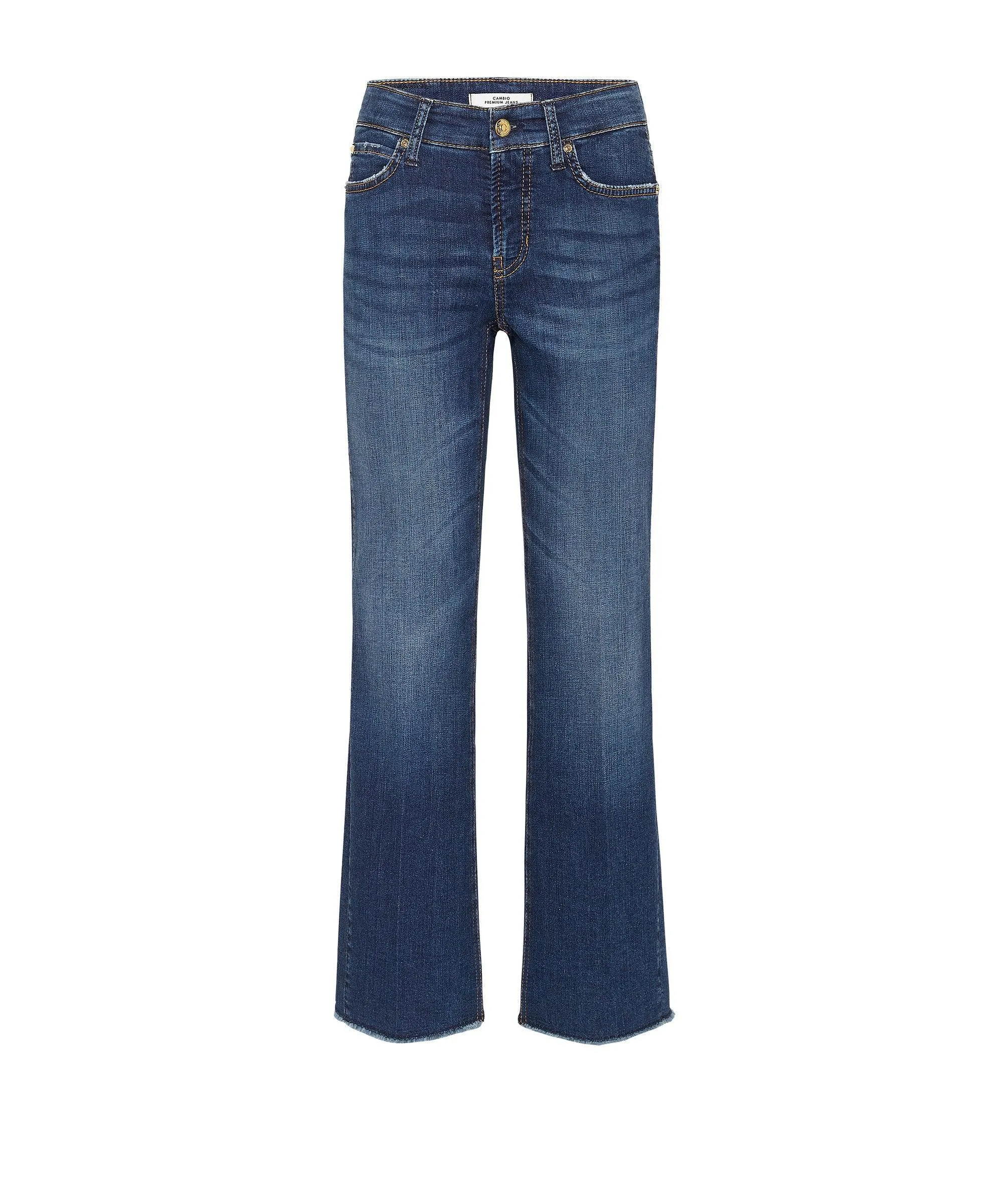 Cambio Franseca Raw Edge Ankle Jeans