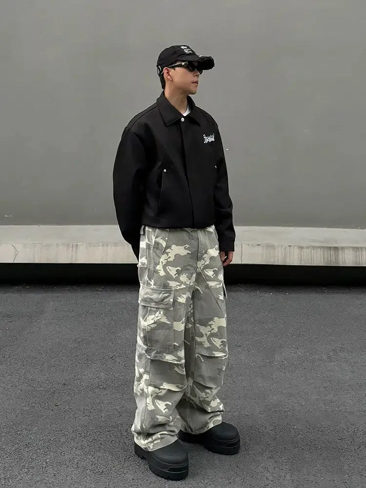 Camouflage Pockets Cargo Pants