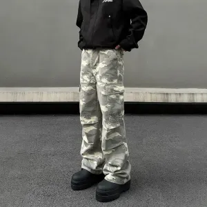 Camouflage Pockets Cargo Pants