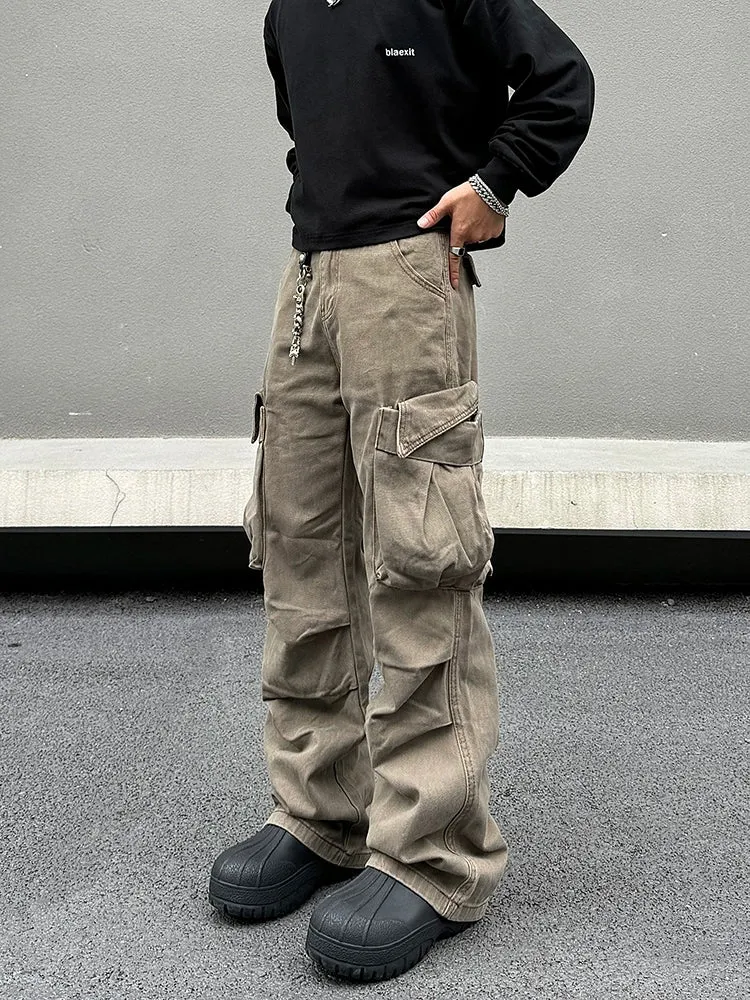 Cargo Pockets Casual Pants