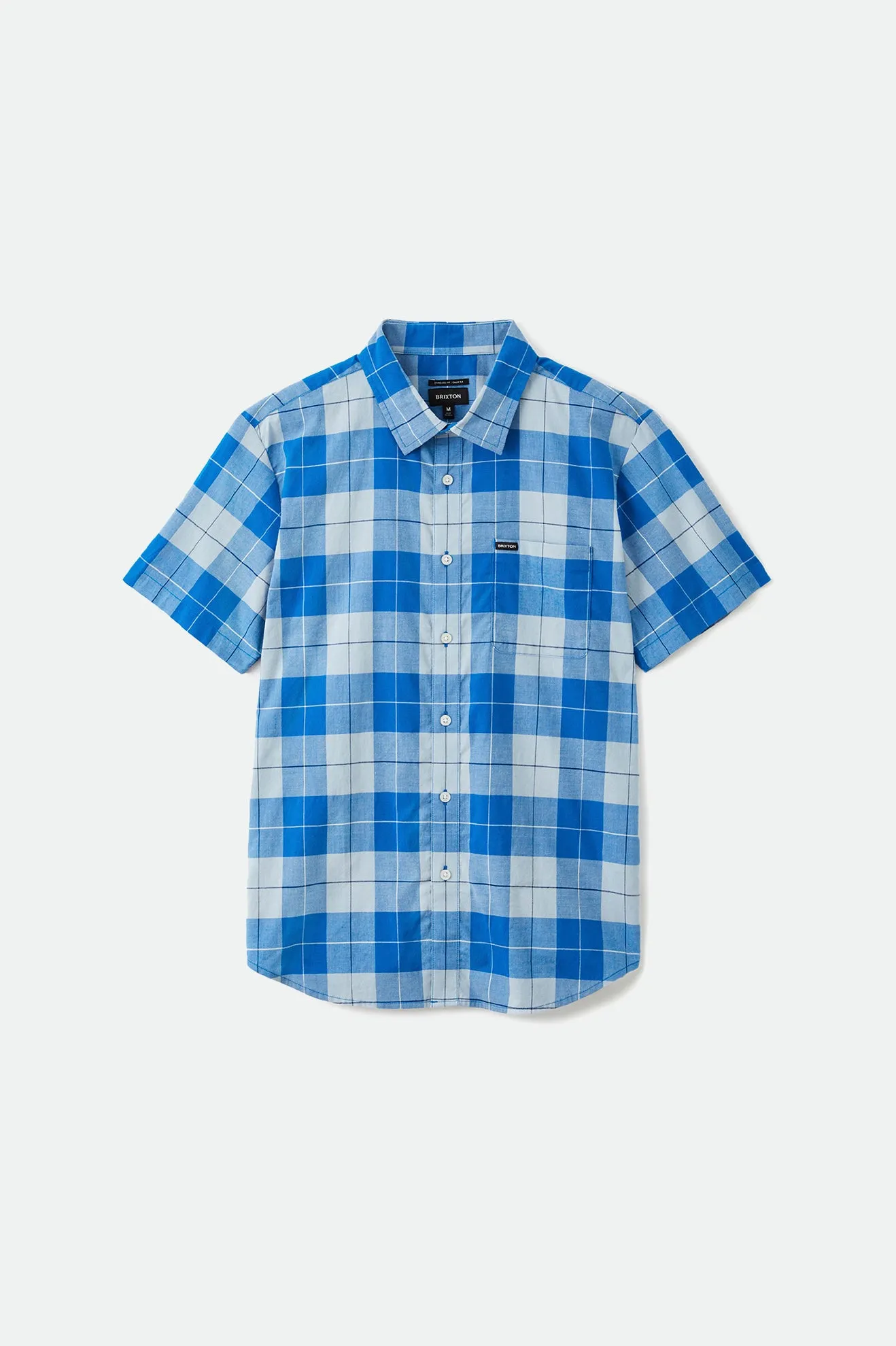 Charter Plaid S/S Woven - Royal Blue