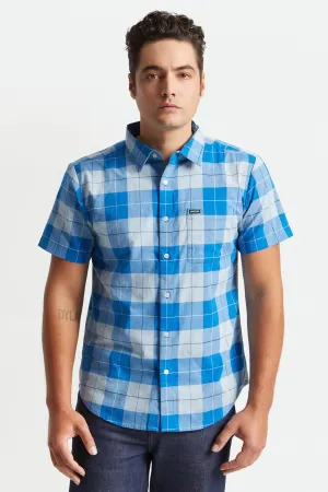 Charter Plaid S/S Woven - Royal Blue