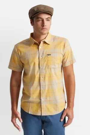 Charter Plaid S/S Woven - Vanilla/Weller Yellow