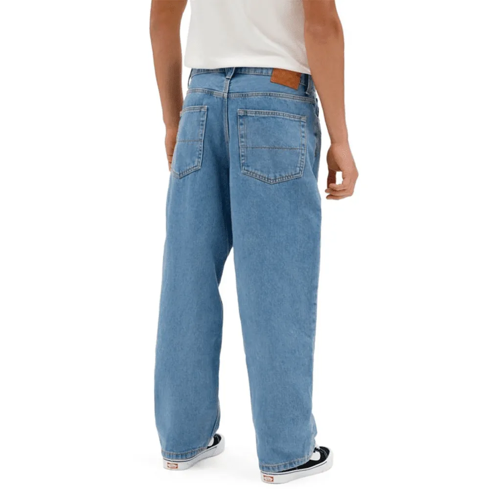 Check-5 baggy denim pants - Stonewash blue