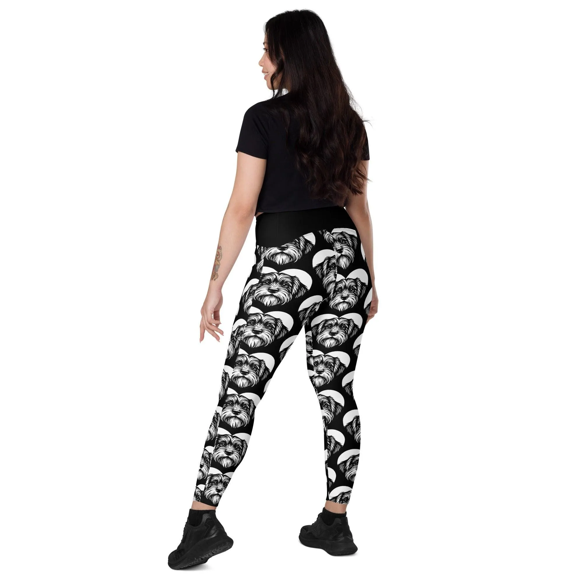 DOG BREED LEGGINGS with pockets - PETIT BASSET GRIFFON VENDÉEN - HERTTAHOUND