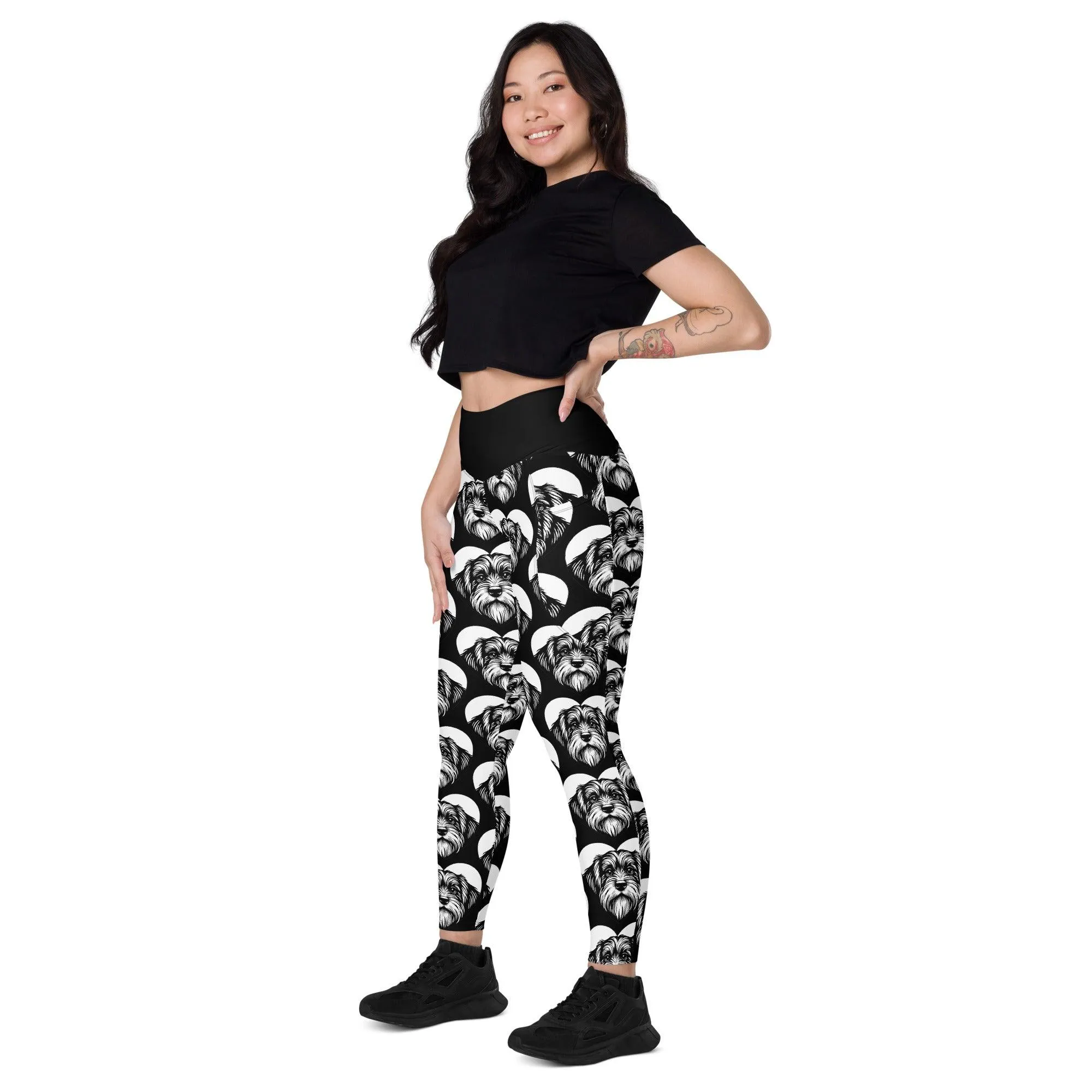 DOG BREED LEGGINGS with pockets - PETIT BASSET GRIFFON VENDÉEN - HERTTAHOUND