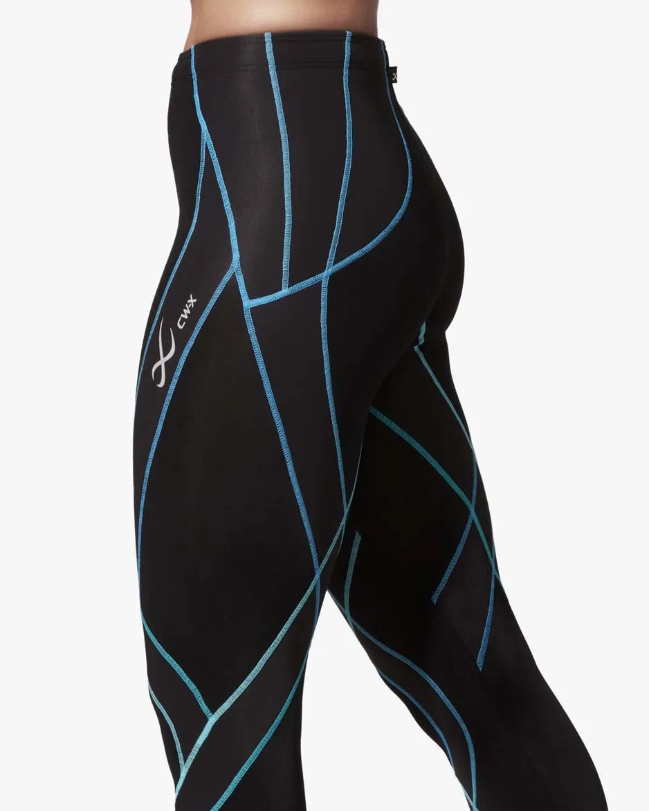 Endurance Generator Joint & Muscle Support 3/4 Compression Tight: Women's Black/Cyan