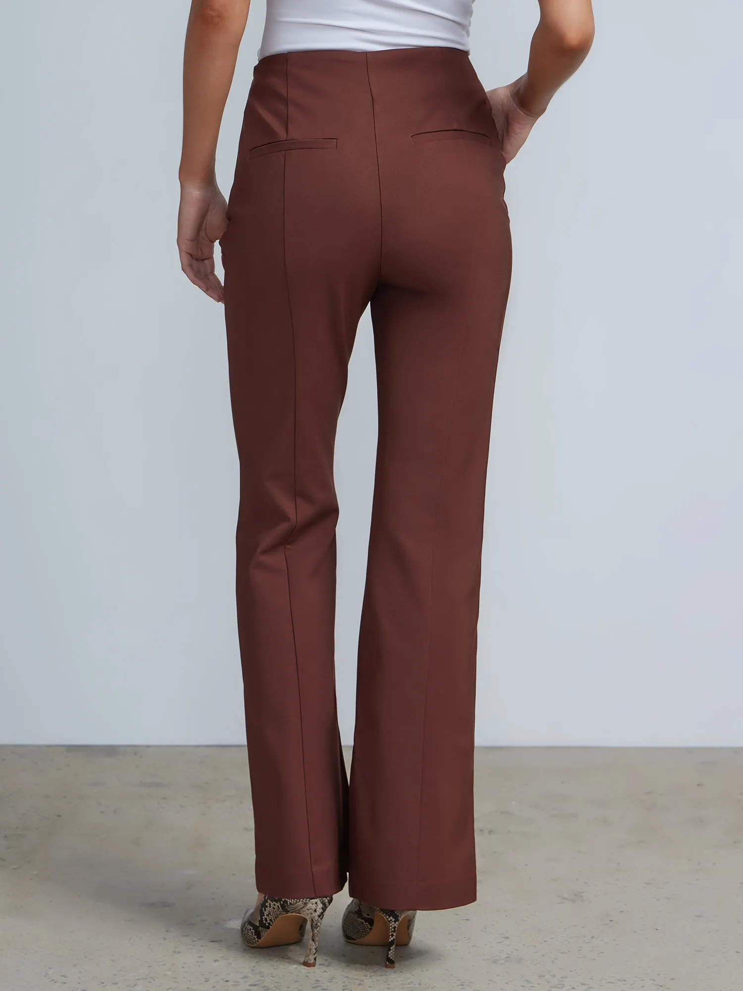 Flat Seamed Flared Pants