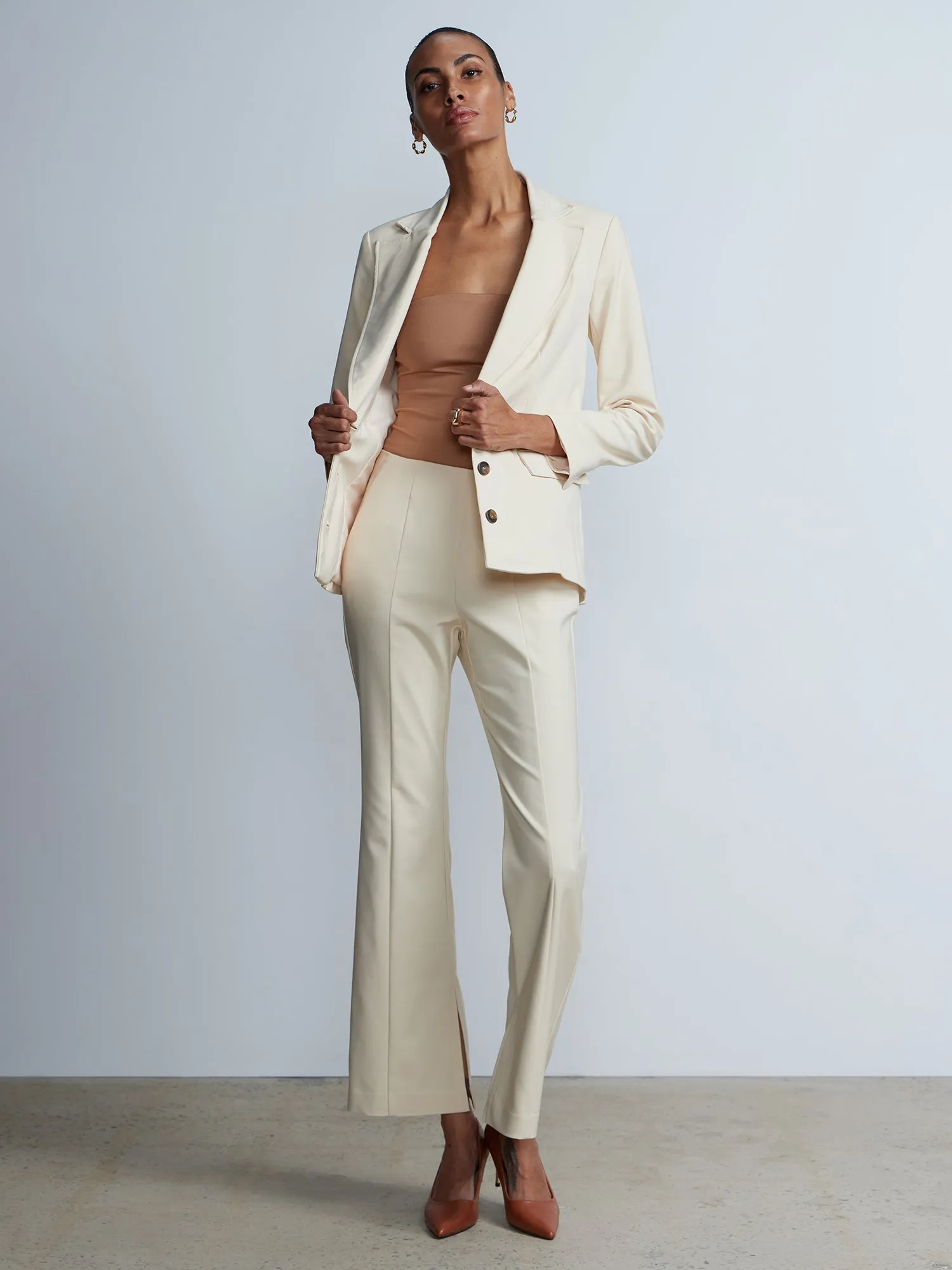 Flat Seamed Flared Pants