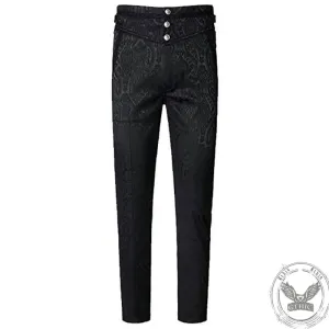 Gothic Dark Jacquard Trousers