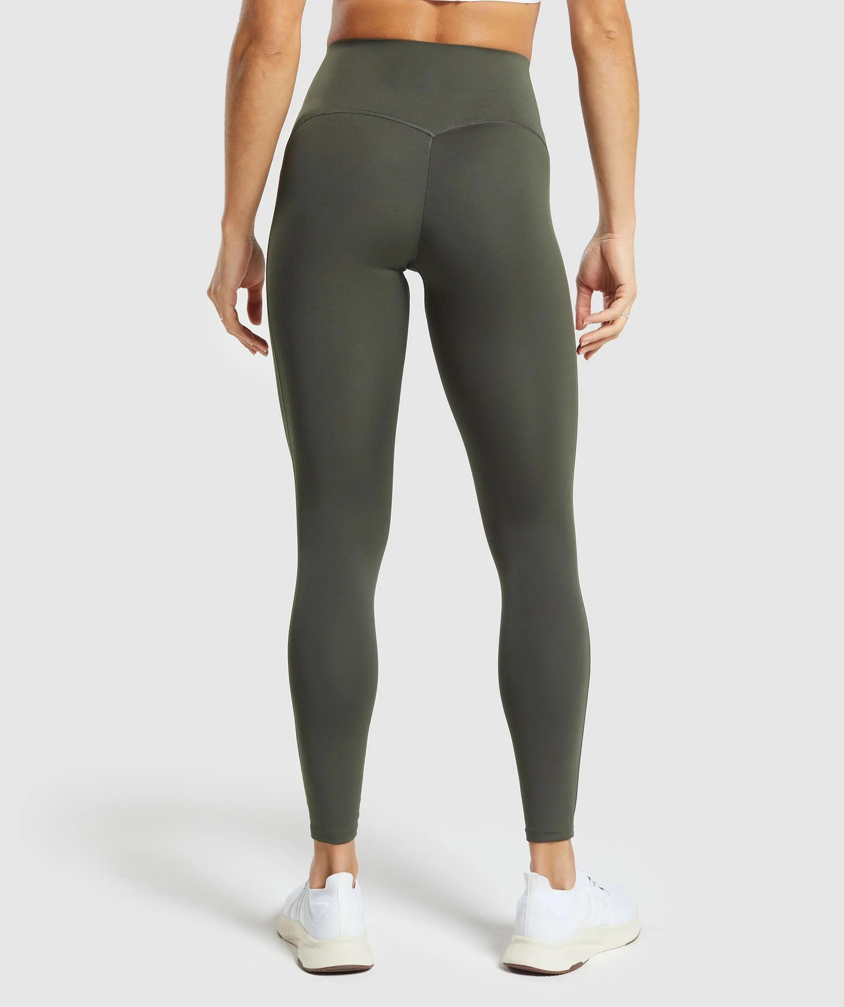 Gymshark Waist Support Leggings - Strength Green