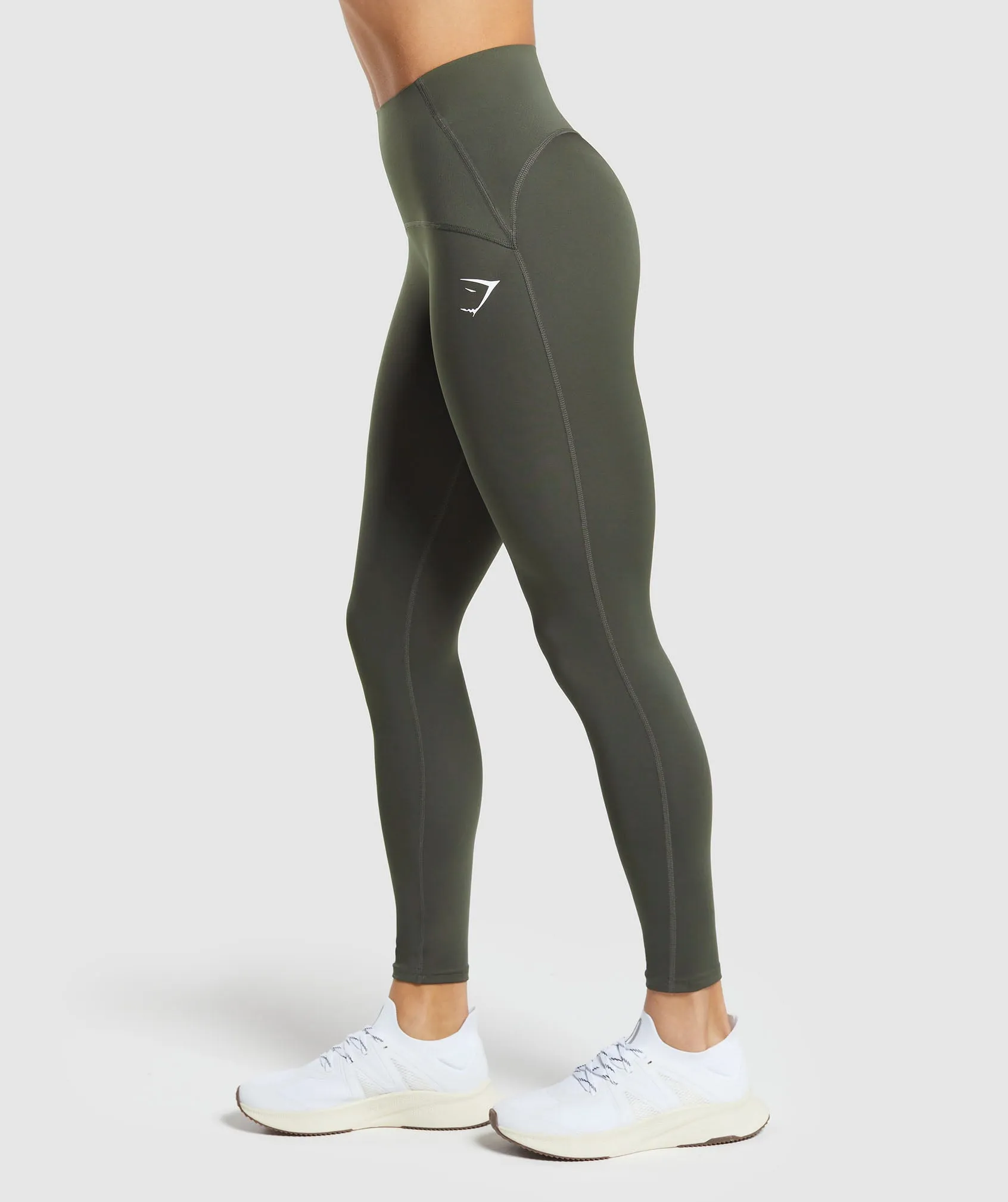 Gymshark Waist Support Leggings - Strength Green