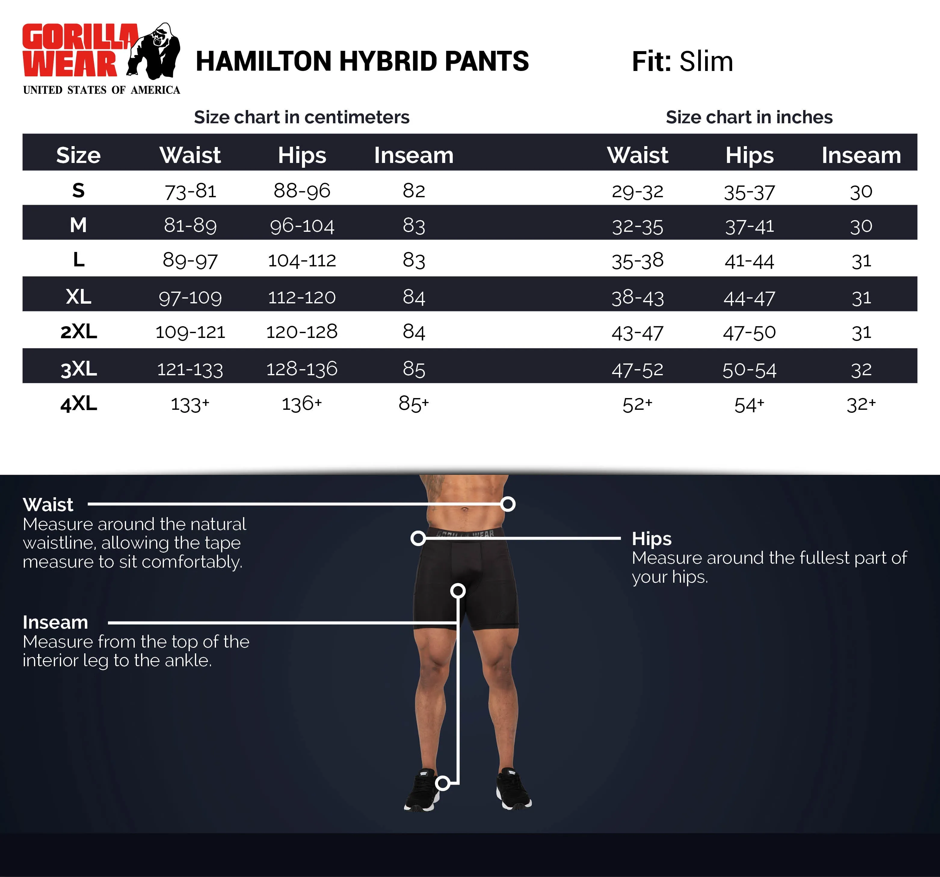 Hamilton Hybrid Pants - Black - Slim Fit