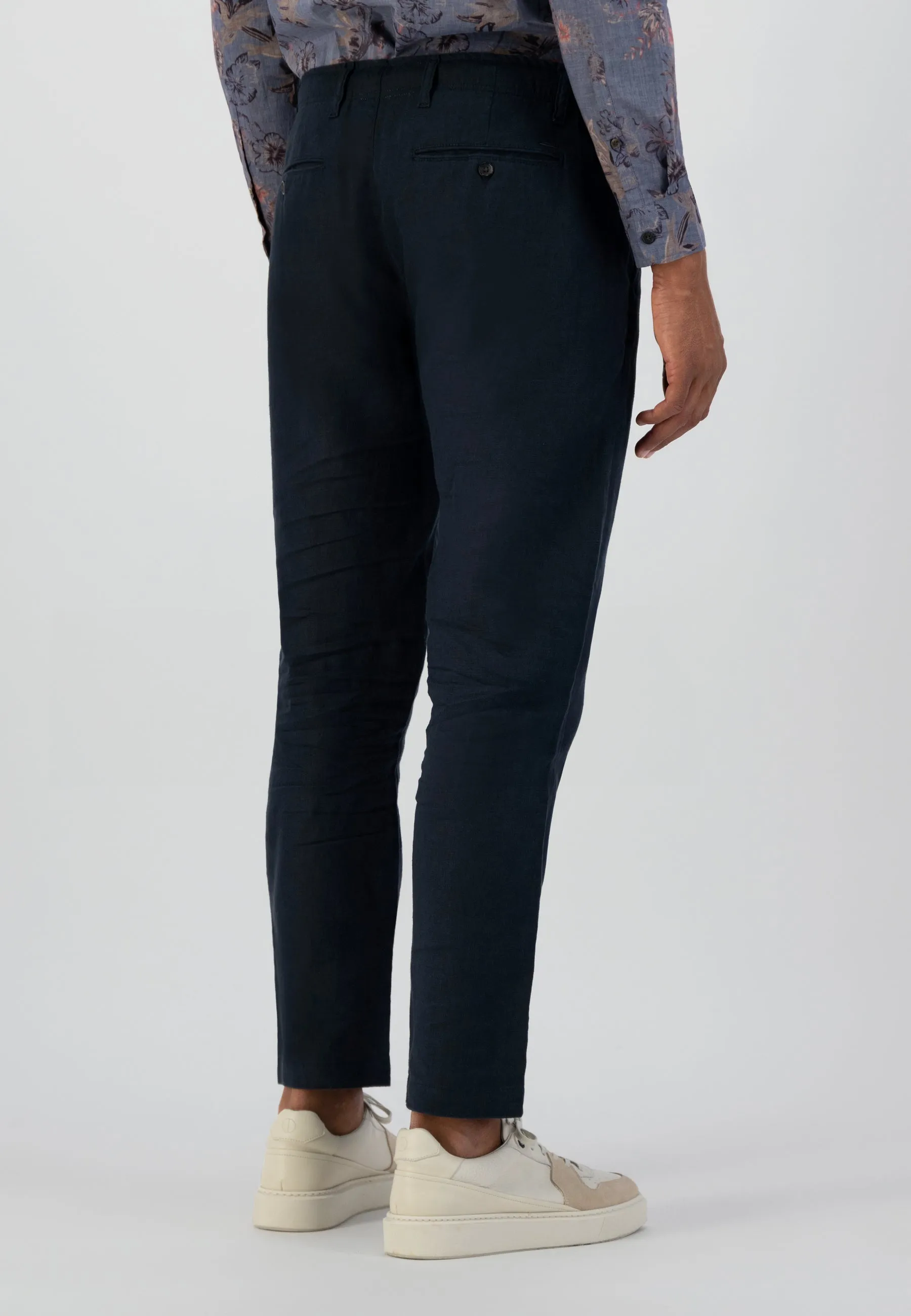 Heavy Linen Beach Trouser: Dk. Navy