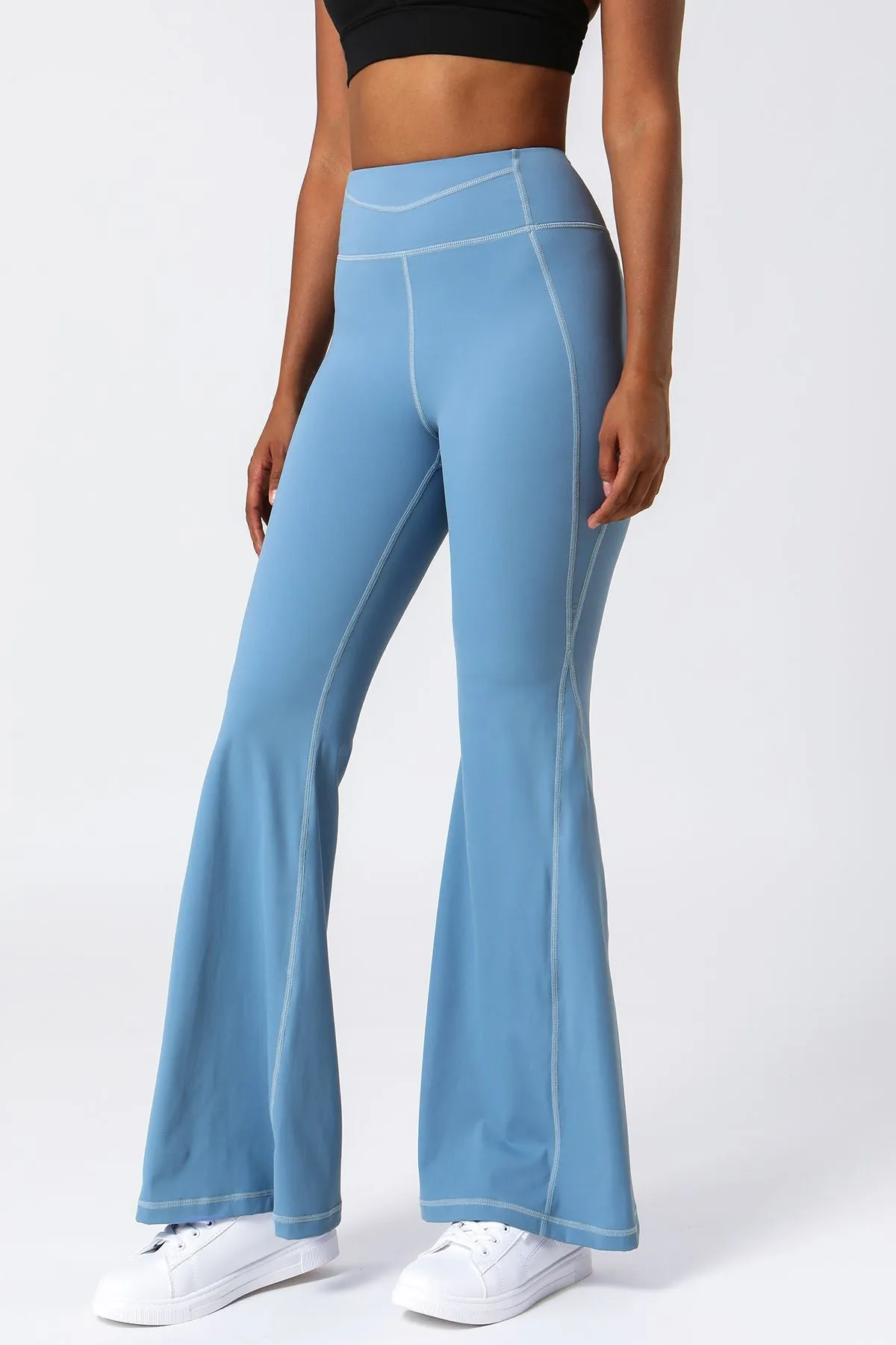 High Waist Tummy Control Flare Pants