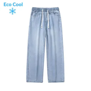 Ice Silk Solid Jeans