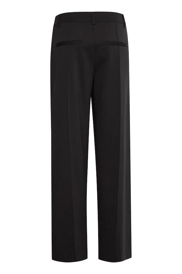 ICHI Kate Office Wide Pants full length  Black