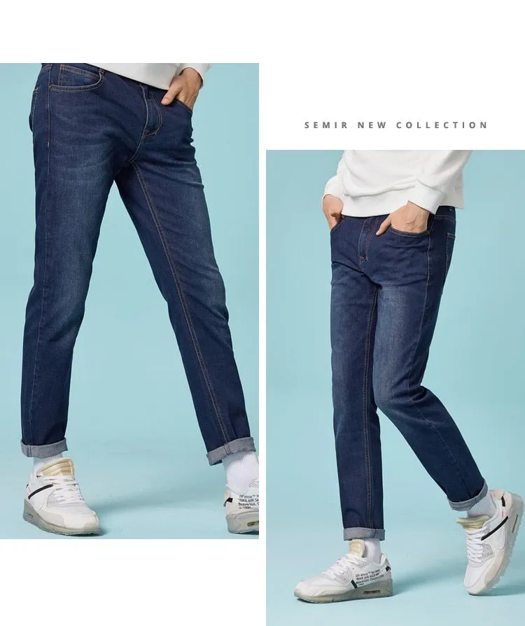 Jeans For Mens Slim Fit Pants Classic Male Denim Designer Trousers Casual Skinny Straight Elasticity