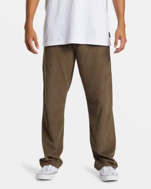 Landers Corduroy Straight Fit Pants - Canteen