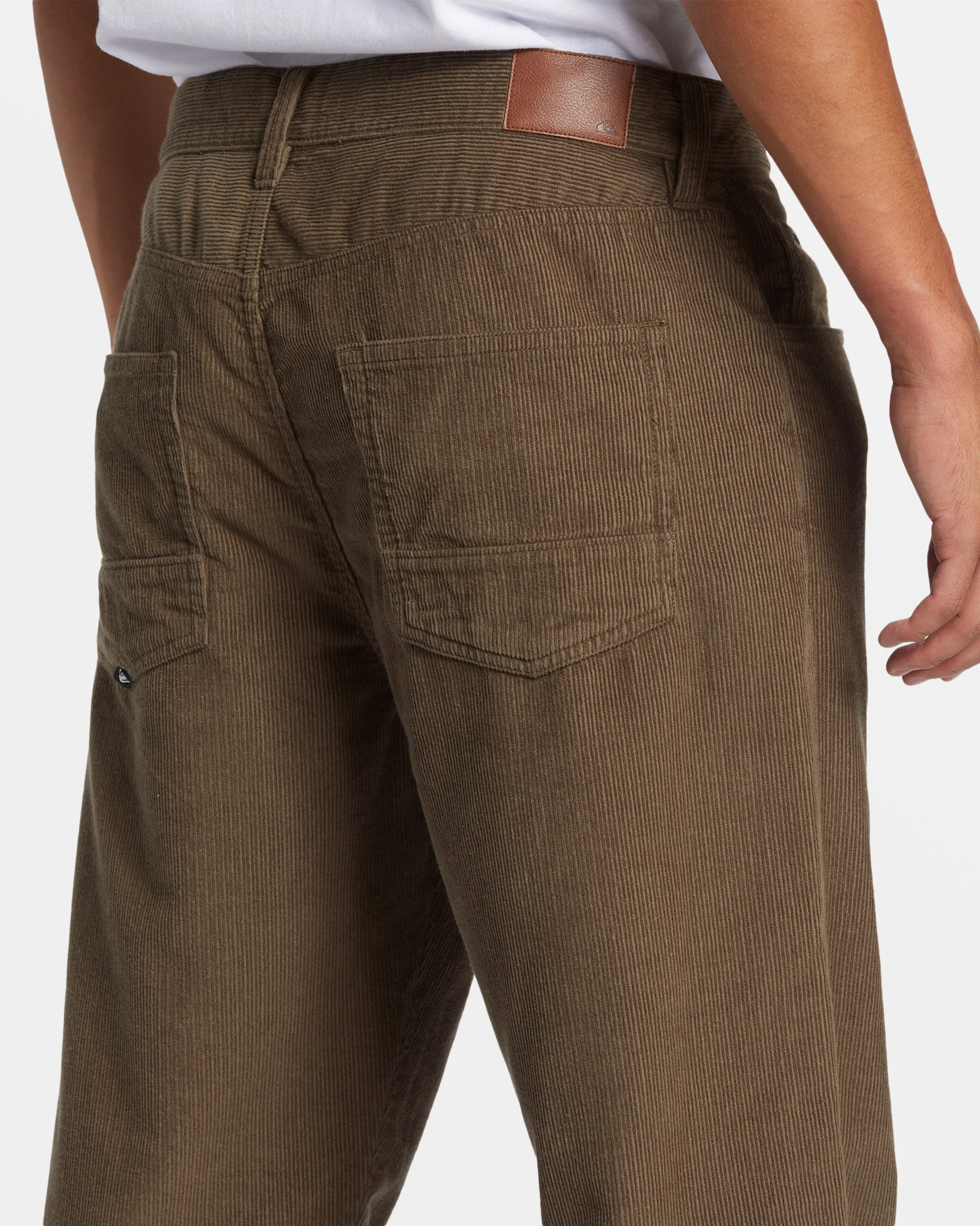 Landers Corduroy Straight Fit Pants - Canteen