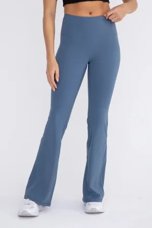 Lycra-Blend High-Waisted Flare Legging