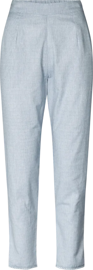 Margit Pant Cotton Texture - Dove Feather