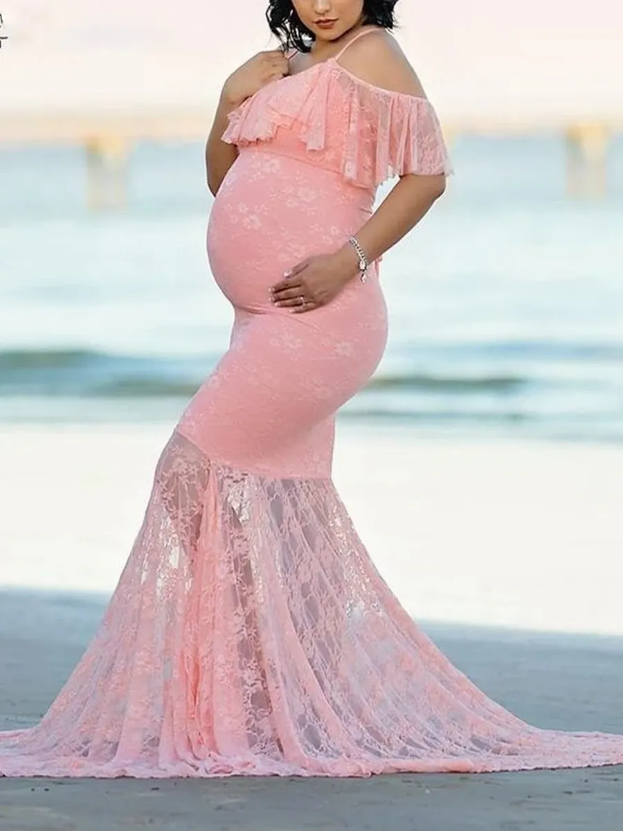 Maternity Chiffon Tailoring Dress