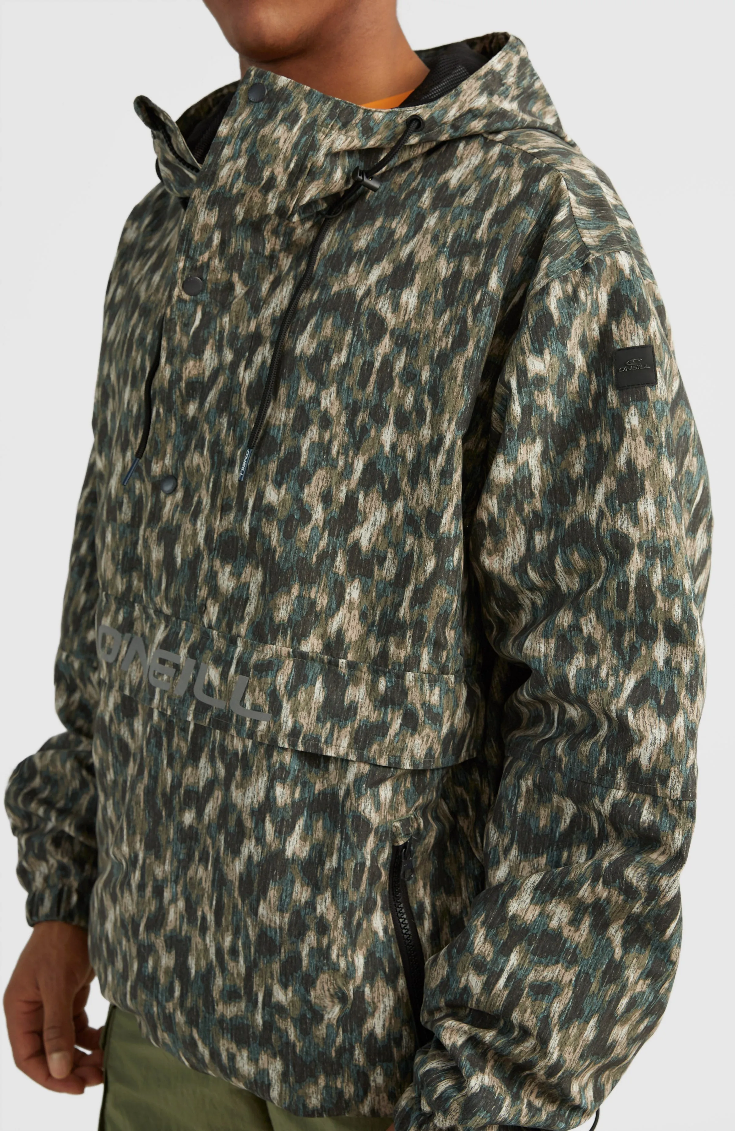 Modular Anorak Jacket | Green Minimal Camo