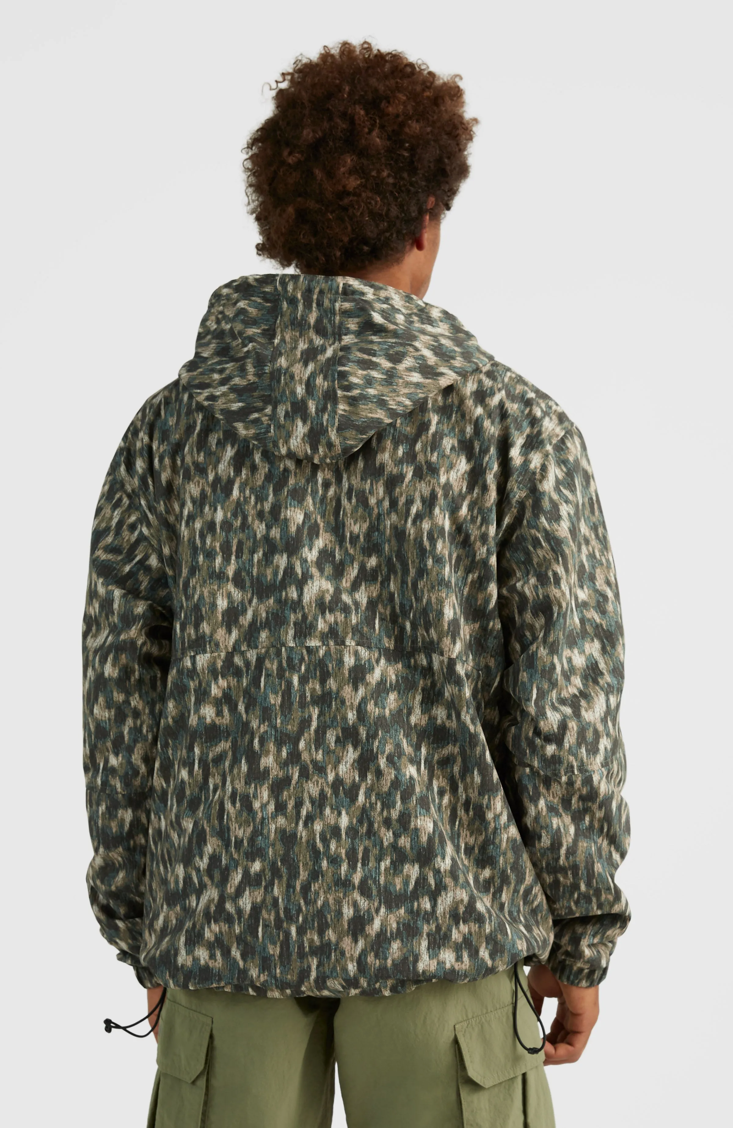 Modular Anorak Jacket | Green Minimal Camo