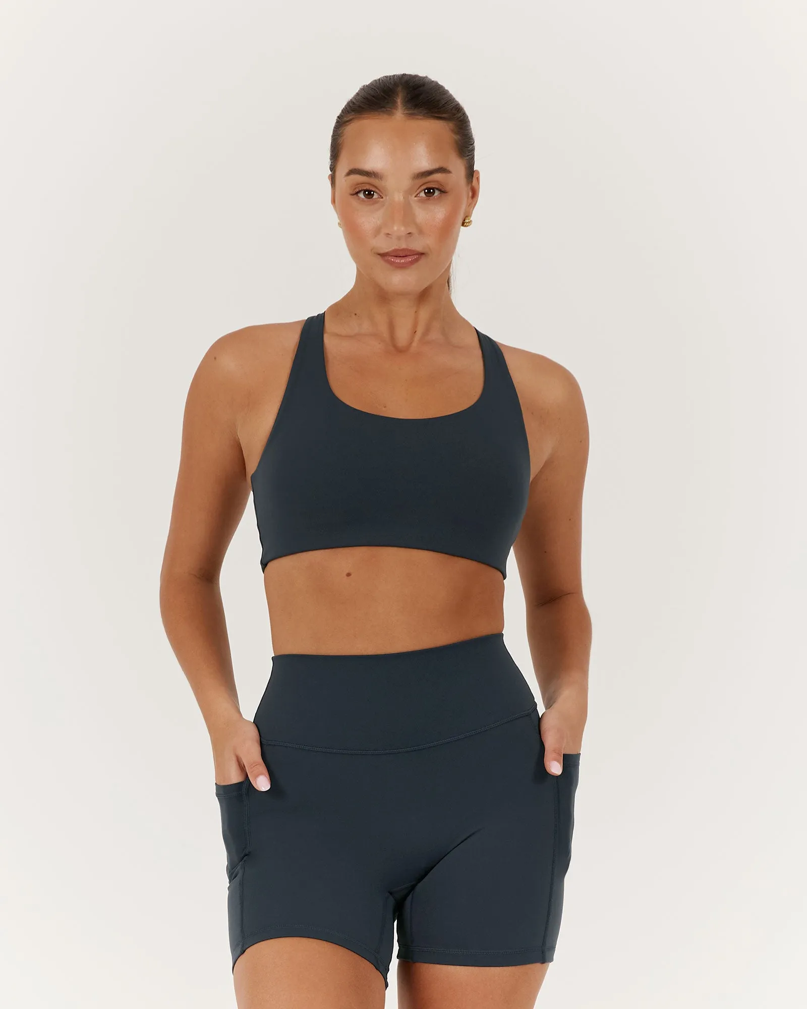 MOTION RACER BACK BRA - STORM