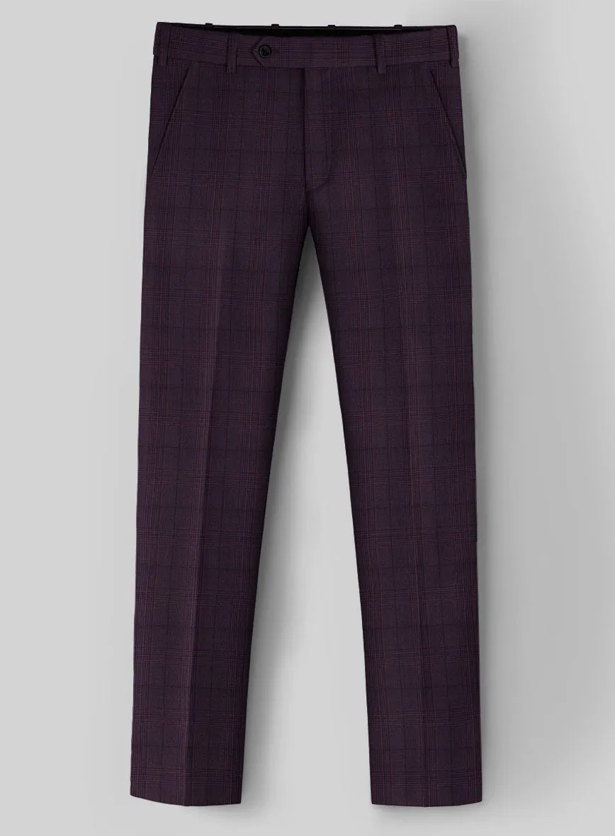 Napoleon Xina Tartan Purple Wool Pants