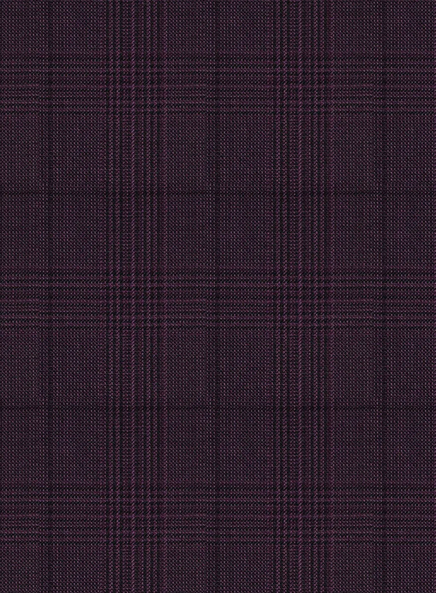 Napoleon Xina Tartan Purple Wool Pants