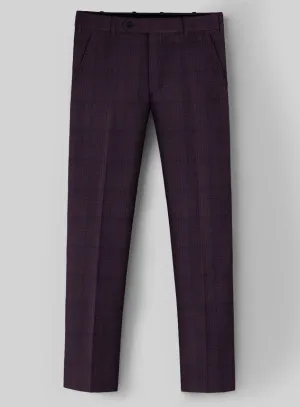 Napoleon Xina Tartan Purple Wool Pants