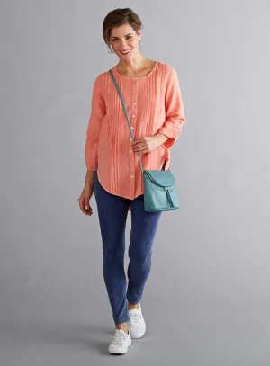 Neat as a Pintuck Tunic FINAL SALE (No Returns)