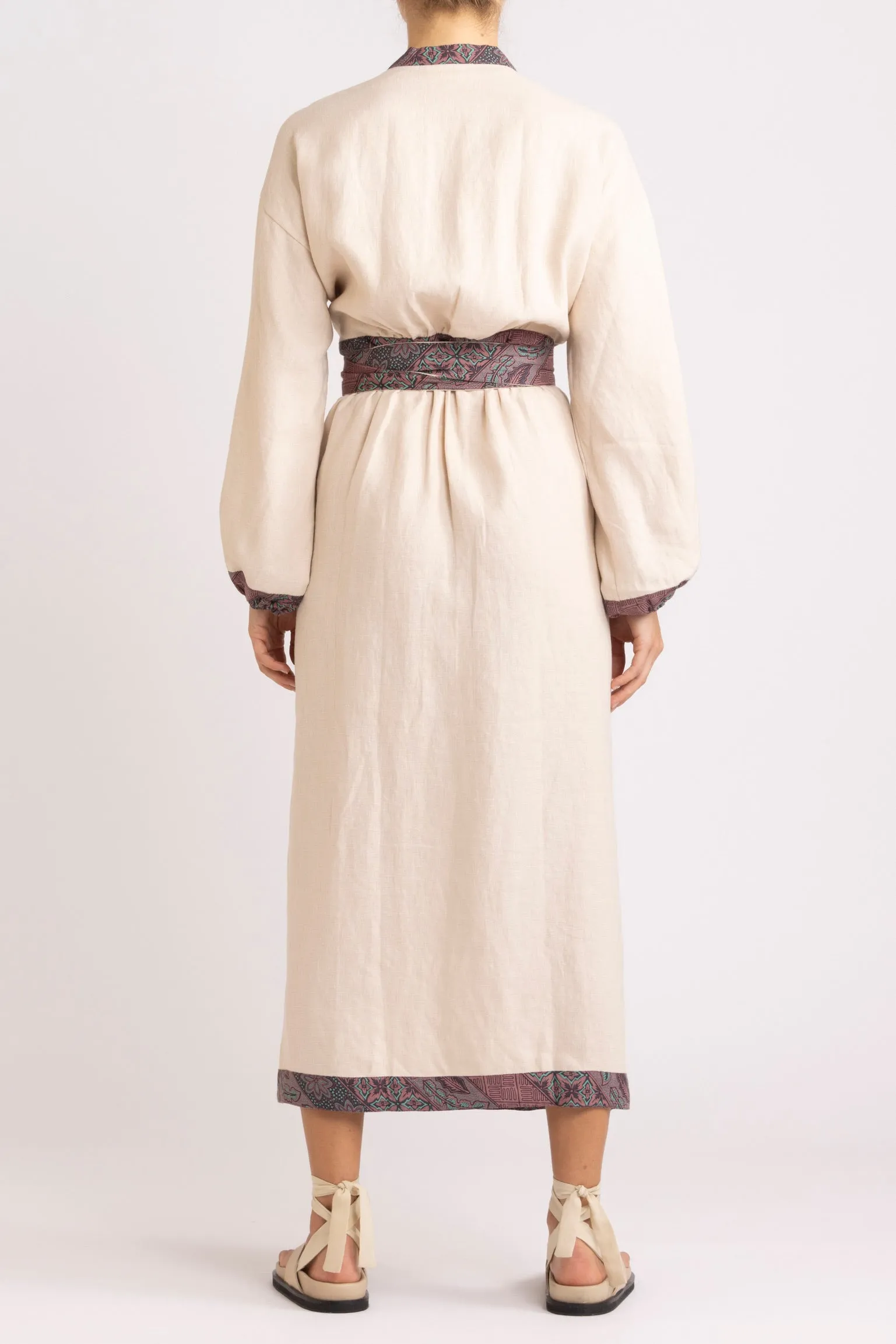 Noa Linen Wrap Dress