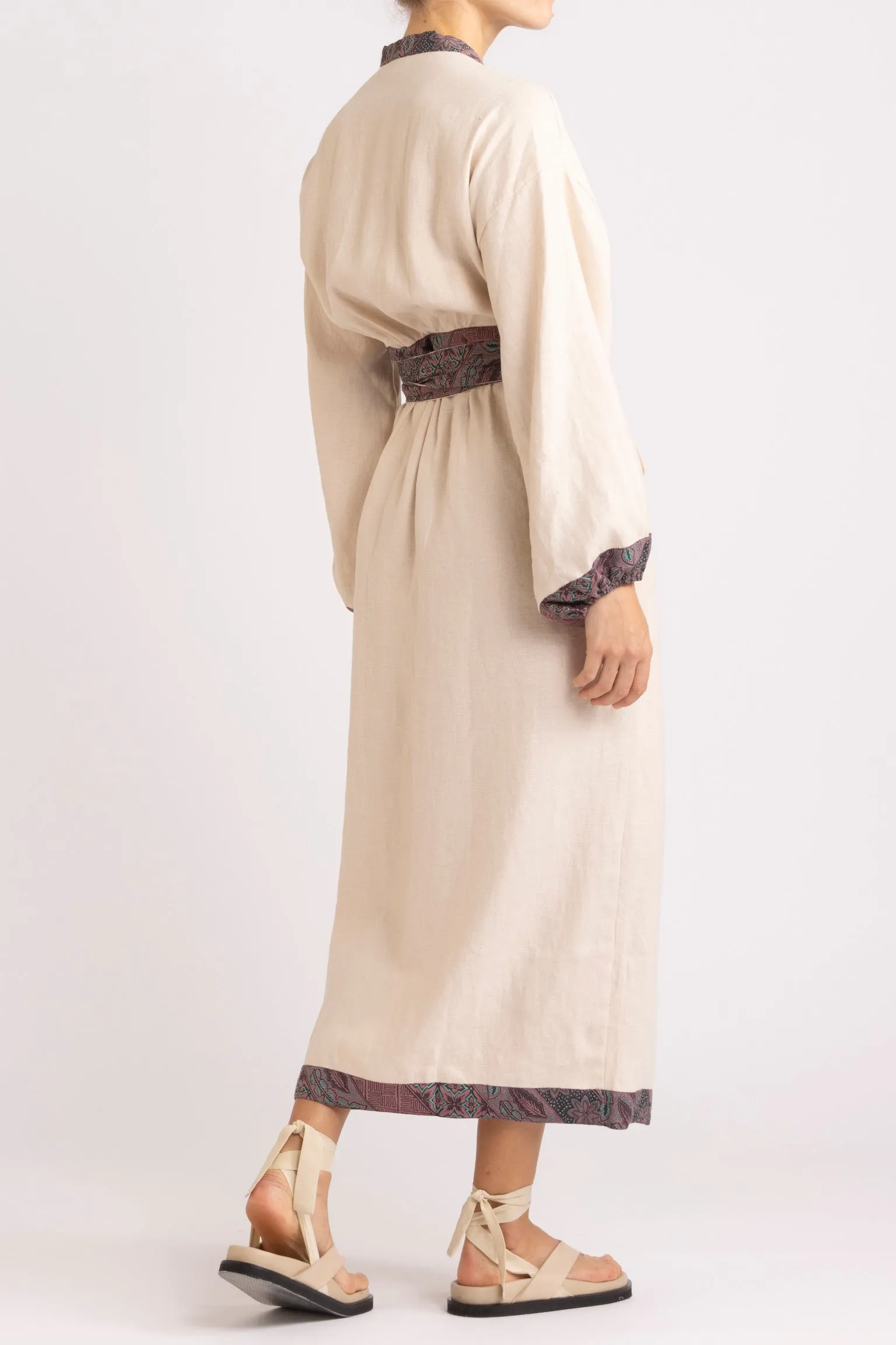 Noa Linen Wrap Dress