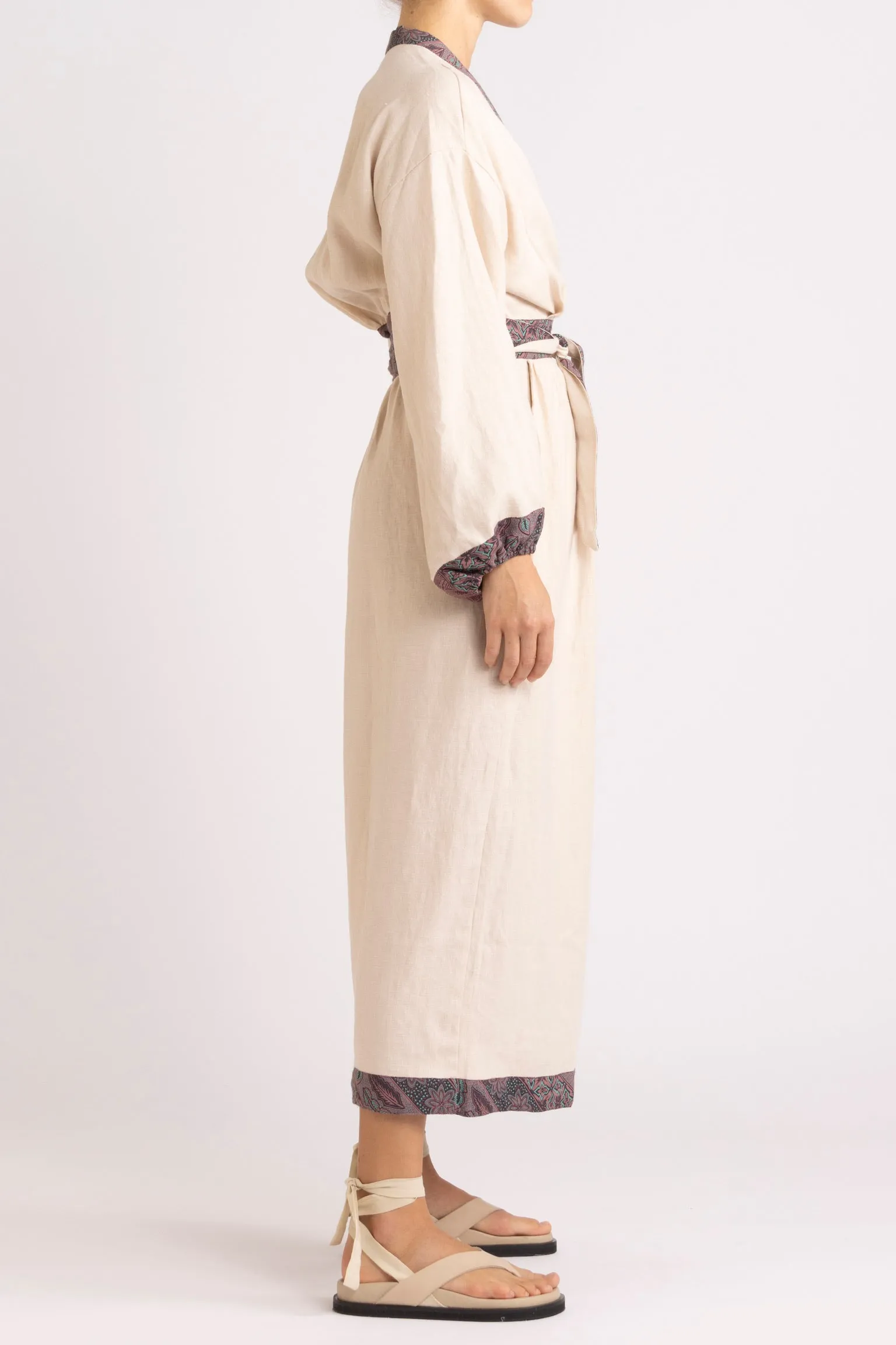 Noa Linen Wrap Dress