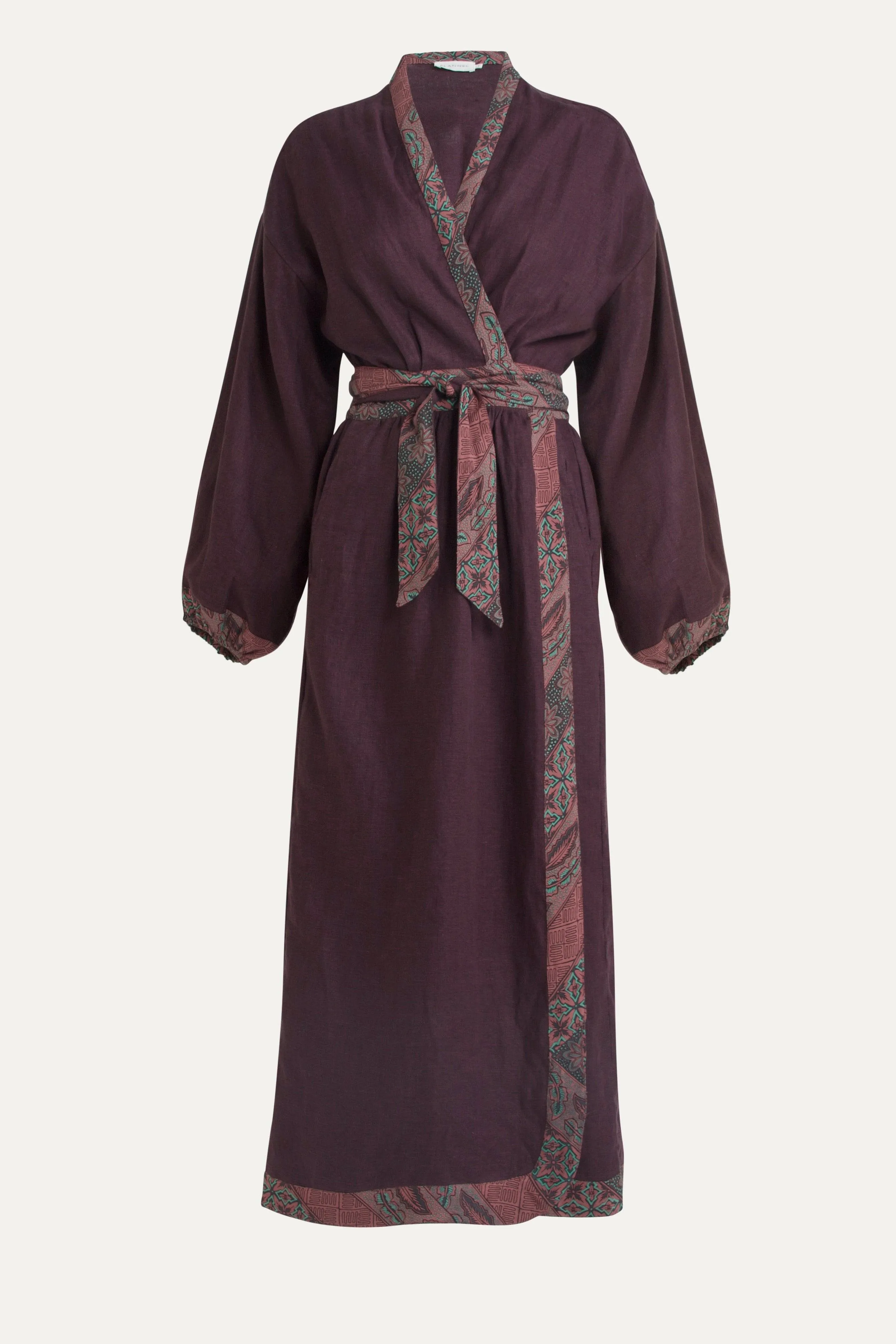 Noa Linen Wrap Dress