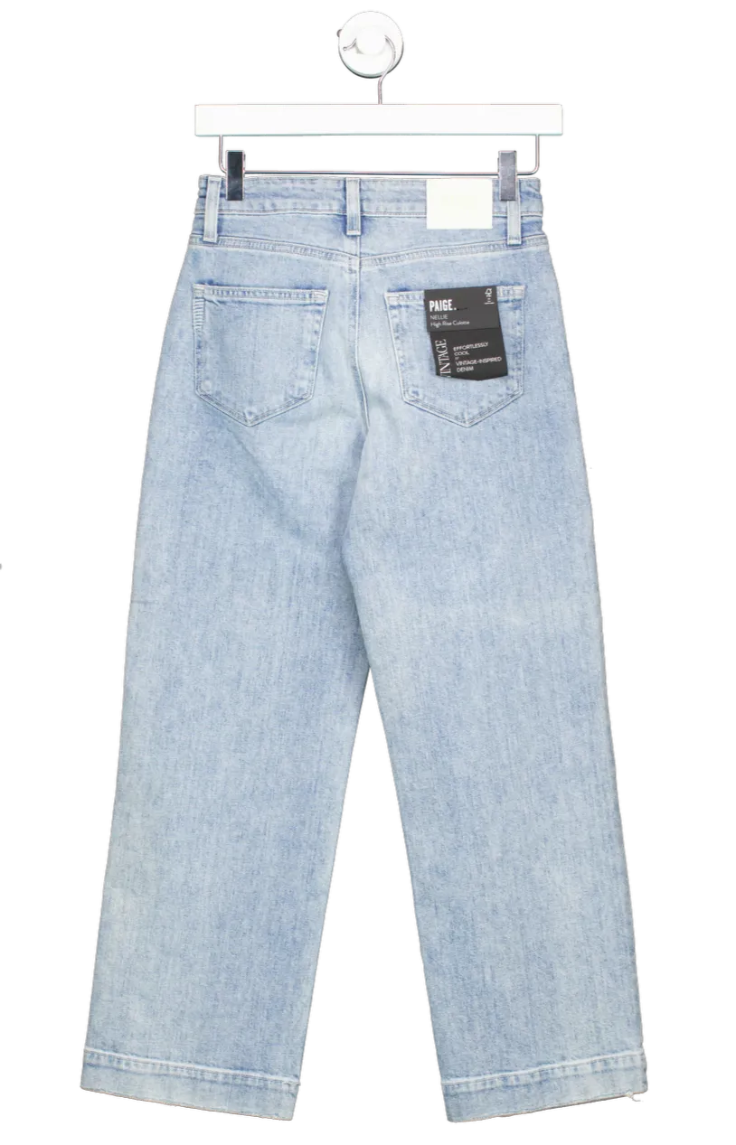 Paige Light Blue Nellie straight leg Jeans UK W24