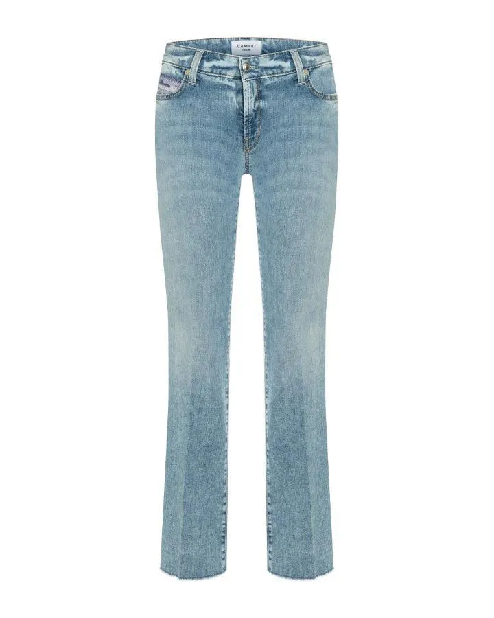 Paris Flared Raw Hem Jeans