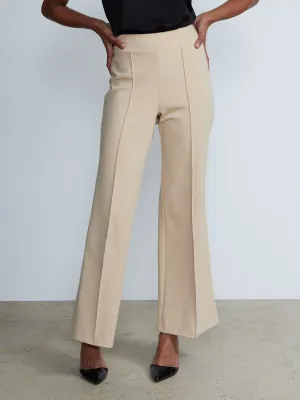 Pintuck Wide Leg Pants