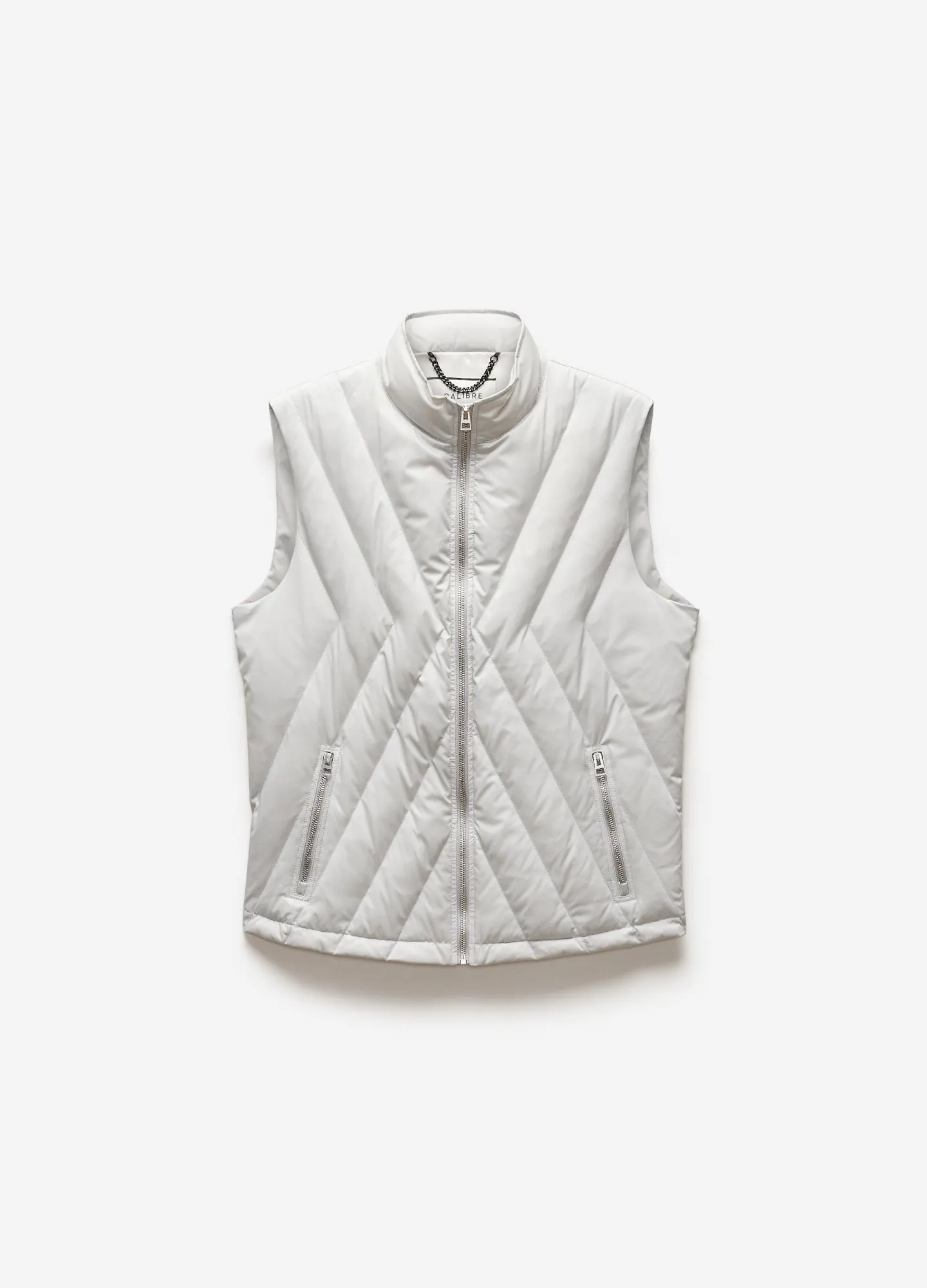 Quilted Tech Down Gilet Ecru