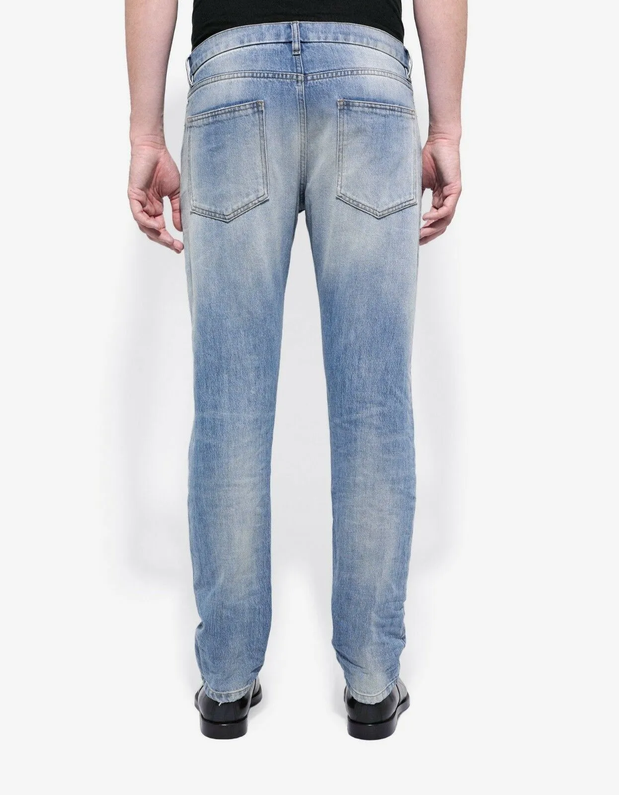 Rockstud Untitled Light Blue Stonewash Denim Jeans